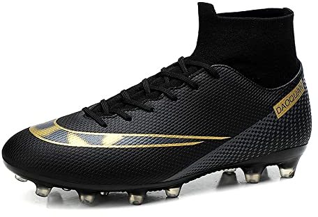 Botas de Fútbol para Hombre Zapatos de fútbol Tacos Cesped Artificial Zapatillas de Fútbol Zapatos de Fútbol Tacos Fútbol Deporte de Caña Alta Zapatos de Entrenamiento Tallas 35-45