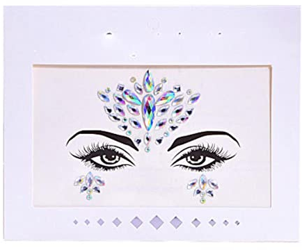 Festival-Gesichts-Juwelen-Kristall-Körper-Aufkleber Make-up-Gesichts-Edelsteine Glitzer-Strass-Gesichts-Aufkleber für Festival-Party-Kleid UP F0118-YT-14