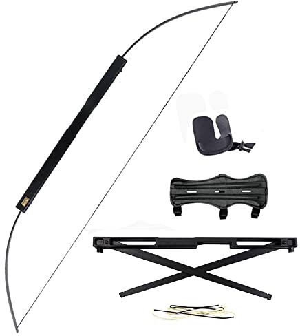 60 Faltbarer Gerader Bogen für Bogenschießen Tragbarer Bogenschießen Überlebensbogen 40 lbs 50 lbs 60 lbs Aluminium Bogenschießen Bogen Jagdbogen Set für die Zieljagd Schießpraxis (60lbs)