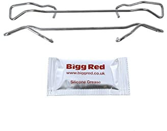 Bigg Red - Brake Pad Retaining Springs - Front Left & Right - Fits ATE Calipers with 20mm VENTED Discs - Compatible with Select Models - 1150