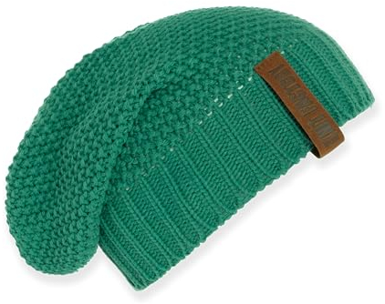 KNIT FACTORY - Coco Mütze - Strickmütze für Damen und Herren - Slouch Beanie - Wintermütze mit Wolle - Hochwertige Qualität - Bright Green