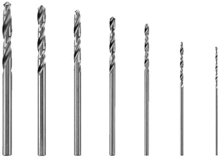 Juego de 7 brocas, ideal para madera, metal y plástico