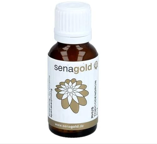 Senagold RHUS TOXICODENDRON D 12 Globuli | lactosefrei | günstige Vorratsgrößen | Deutsche Herstellung nach Homöopathischem Arzneibuch (20 Gramm)