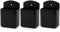 WAAYANG 3 Pcs Wall Mount Remote Control Holder TV Controller Holder Self Adhesive Marker Holder, Pen Holder Containers for Home Office School (Black)