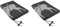 Windhager Winter-Deko-Vlieshaube Protect XL, Kälteschutz, Frostschutz, Gartenvlies, Abdeckvlies, Hirsch-Motiv, Größe XL, 1,1 x 1,1 m, anthrazit, 07396 (Packung mit 2)
