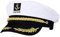 eBoutik - Chapeau de capitaine marin, lunettes et accessoires - Accessoires de déguisement de cosplay, capitaine de fête adulte, marin, chapeau bleu marine - fête de cerf d'été, anniversaire (chapeau)