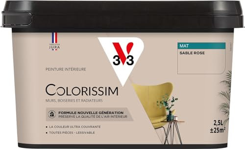 V33 Peinture multi-supports Colorissim® Sable rose Mat 2,5L