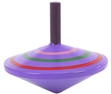 CUTeFiorino Fußkreisel Mit Licht Party Top hölzerne Neuheit Kinder farbenfrohe Holz-Spinning-Bildung Innotec Kampfkreisel (Multicolor, One Size)