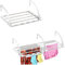 UR CHOICE Extendable Radiator Airer - Steel Bars, 20x38x78cm | Adjustable Indoor Clothes Drying Rack | Stainless Steel Foldable Dryer Rack for Radiators | Space-Saving Laundry Solution (WHITE)