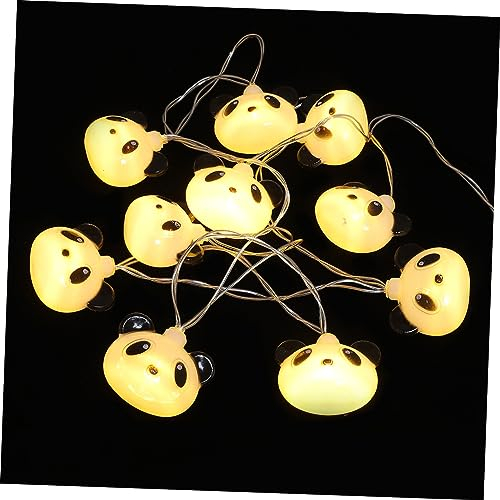 HOMSFOU 1 Satz Riesen-panda-lichterketten String Licht Kinder Schlafzimmer Dekor Led-string Licht Panda Form String Licht Tier Fee String Licht Dekorative Lichter Hochzeit Plastik