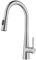 CECIPA Rubinetto Lavello Cucina, Miscelatore Cucina con Doccetta Estraibile, Rubinetti Cucina con 3 Modelli di Spruzzo, Rubinetto da Cucina Girevole a 360° Monocomando, Acciaio Inossidabile