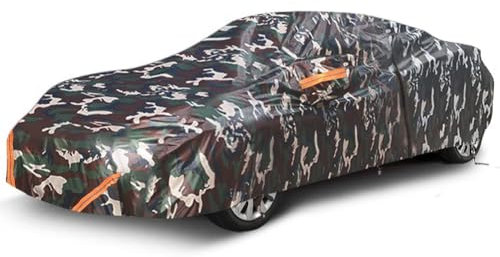 Autoabdeckung Wasserdicht Für BMW 320Ci Cabrio 2000-2006 (E46),Outdoor-Vollgarage Allwetter Staub Sonne Regen Schnee Mit Reißverschluss(Camo,with Cotton)
