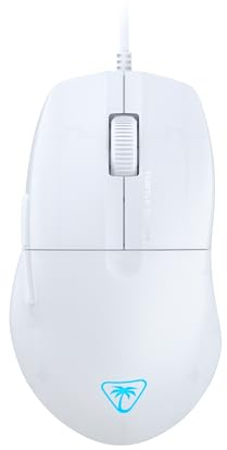 Turtle Beach Pure SEL - Mouse da gioco RGB ergonomico ultraleggero, sensore ottico a 8K DPI, sistema di pretensionamento, illuminazione RGB - Bianco