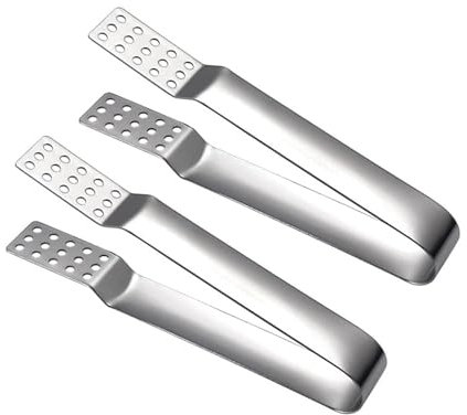 2 Pièces Presse-Sachet de Thé en Acier Inoxydable, Support pour Sachets de Thé en Acier Inoxydable, Outil de Compression pour Sachets de Thé, Feuilles en Vrac, Glaçon (Argent)