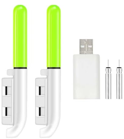 Bastone Luminoso per Canna da Pesca Notturna, 6,3 cm, Impermeabile, per Pesca Notturna, Allarme per morso, Bastoncini Luminosi per Canna da Pesca in Mare