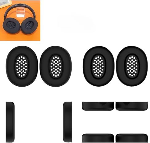 Auriculares Bluetooth Over-The-Head para JBL Tune 770NC, funda protectora de silicona, a prueba de polvo, funda a prueba de polvo (negro)