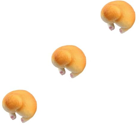 ABOOFAN 3pcs Refrigerator Corgi Butt Animal Calendar Dog Whiteboard Refrigerator Magnets Animal Fridge Magnets Magnetic Animal Butt Office Magnets Yellow