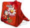 Unikatolo Kindergartenrucksack in rot mit Name personalisiert, Rucksack Mädchen Kindergarten Kita bedruckt, Kita-Tasche Geschenk erster Geburtstag Kleinkind Kinderrucksack (Marienkäfer-rot)