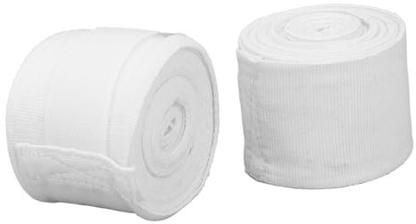 ZAWELIYO 2 Stück Boxbandagen aus Baumwolle, 5M, Schnell Trocknend, Halbelastisch, mit Hakenschlaufe, Sport-Handbandagen, Kickboxen, Muay Thai, Handgelenk Bandagen,Box Bandage Sport