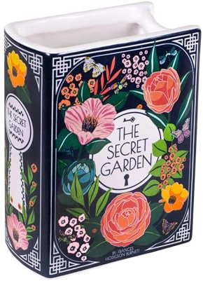 Buch-Form dekorative Vase, Keramik-Vasen für Home Decor, Buch Blumenvase dekorative Vase für Home Office Bücherregal Wohnzimmer Schlafzimmer Dekor (Klein)