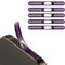 BelleVive 5er-Pack staubdichter Mesh-Aufkleber für iPhone 16 Pro/16 Pro Max, integrierter Schutz für Lautsprecher und Ladeanschluss, Anti-Staub, Hörmuschel-Lautsprecher-Mesh, Lila