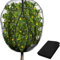 1 paquete de red para árboles frutales con cremallera y cordón, barrera ultrafina para jardín, cubierta de malla para árboles frutales, arbustos de arándanos, plantas, flores (2 x 8 pies)