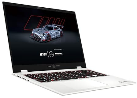 MSI Prestige 16 AI+ MercedesAMG B2VMG-087FR : Intel Core Ultra 9 288V - 32GB LPDDR5x - 2TB SSD - Intel Arc Graphics - 16' 16:10 UHD+ 4K (3840 * 2400) OLED - Windows 11 Famille