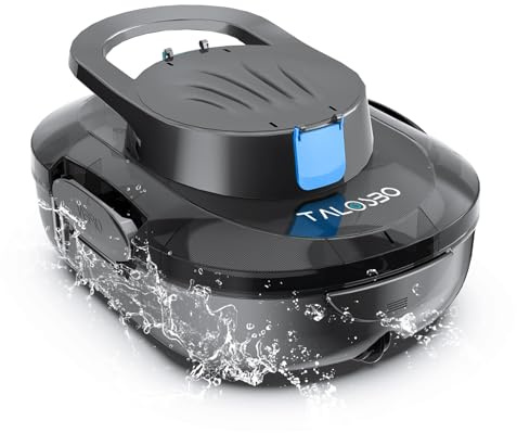 TALOSBO (2026 Upgrade) S1PRO Robot Piscina, Doble Motor Robot Limpiafondos Piscina Sin Cable, 120 Min de Limpieza, Carga en 2.5h, Autoaparcable, para Piscinas de Fondo Plano 100 m²