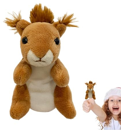 Handpuppen für Tiere – Plüschpuppen aus PP-Baumwolle für | Interaktive Erzählpuppen für ein Lernspiel | Handpuppen – Geburtstagsgeschenk