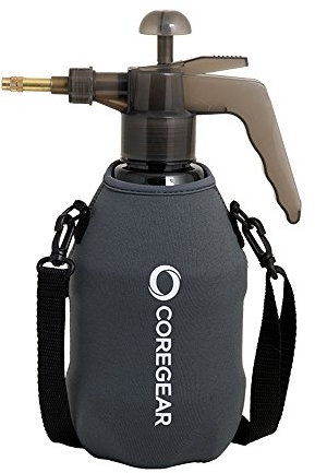 CoreGear (ULTRA COOL XLS) USA Misters 1.5 Liter Mister & Sprayer Personal Water Pump With Full Neoprene Jacket and Built-In Carrying Strap (Grey)