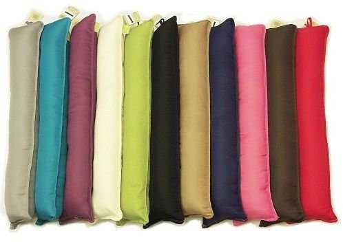 Zugluftstopper, einfarbig und mit 3D-Design, hält die Wärme innen & spart Energie, für Türen und Fenster grau