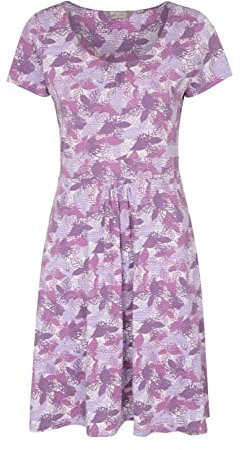 Mountain Warehouse Orchid Patterned Women's UV Dress - UPF40 Beach, Lightweight With Pockets, Durable for Spring Summer, Travelling, Poolside - Purple 16
