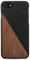 Woodcessories - Coque, Housse Compatible avec iPhone SE (2020) / 8/7 en Bois véritable, EcoCase Split (Noyer/Noir)