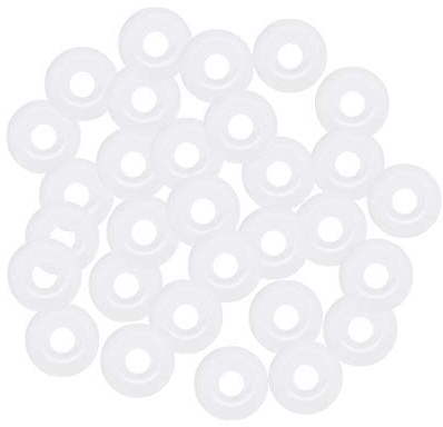 sourcing map Silicone O-Rings, 4.5mm OD 1.5mm ID 1.5mm Width VMQ Seal Gasket for Compressor Valves Pipe Repair, White, Pack of 30
