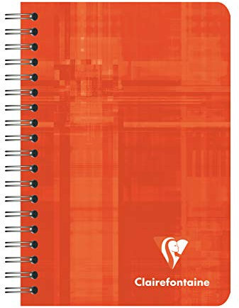 Clairefontaine 68592C - Packung mit 10 Notizbücher mit Spiralbindung, 9 x 14 cm, kariert, 90 g, 50 Blatt, farbig sortiert, 1 Pack