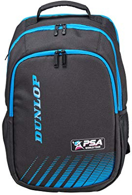 Dunlop Sports PSA Squash-Rucksack, Schwarz/Blau