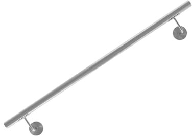INOXLM Corrimano in Acciaio Inox AISI 304 diam. 33,7 mm con Finitura Satinata | Made in Italy | Ideale per Uso Interno ed Esterno (170 cm)