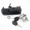 VHEUHZ Poignée de verrouillage de porte arrière de coffre extérieur + serrure à cylindre à clé compatible avec Ford Galaxy VW Golf 4 Lupo Sharan POLO T5 1J6827565B