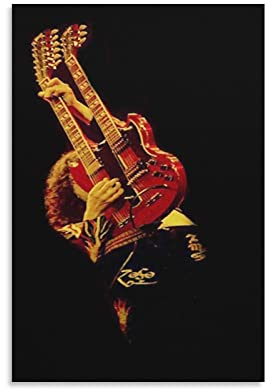 Jimmy Page Musiker-Poster, Leinwand, Wandkunstdrucke, Poster, Foto, Bild, Malerei, Poster, Raumdekoration, 60 x 90 cm