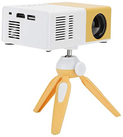 Zunate Mini Projecteur Portable, Projecteur Vidéo LED pour Dessin Animé, pour Enfants, Projecteur de Film en Plein Air pour Projecteur de Cinéma Maison avec 30 000 Heures,