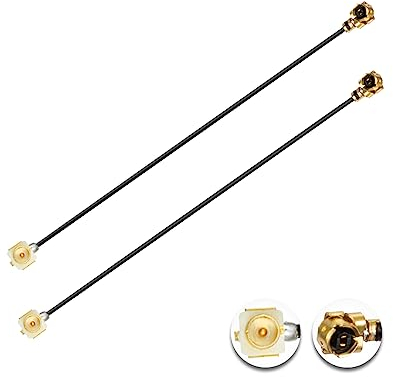 Vecys 2PCS U.F.L1 Stecker zu U.F.L1 Buchse Kabel 8 /20CM 1.13mm Low-Loss Verlängerungskabel