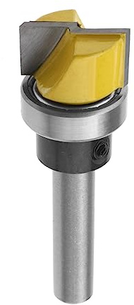 Create idea Fraise Affleurante à Queue de 8mm Fraise à Bois pour Nettoyage du Sol Supérieur à Roulement à Billes Routeur Cutter Flush Outil de Fraisage pour Travail du Bois
