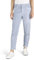 DENIMFY Cordhose Damen Mom Fit High Waist Gerades Bein Stretch DFLisa Cord Hose Pants Reißverschluss Taschen Einfarbig Blau M, Größe:M, Farben:Vintage Jeans Blue (59205)
