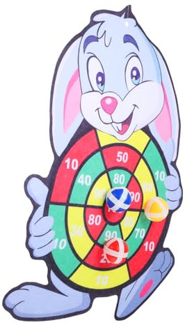 Yardwe 1 Satz Darts Kaninchenspielzeug Spielzeuge Spiele für Kinder Veranstalter von Brettspielen Saugnapf Ziel Frisbeescheibe GOO-Ball Eltern-Kind klebriger Ball gefühlt