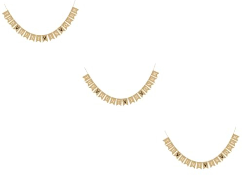 Warmhm 3 Stücke Leinen Jagd Banner Deer Drucken Schwalbenschwanz Schwalbenschwanz Form Girlande Für Party Dekorationen