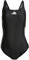 adidas Damen 3 Stripes C-Back Swimsuit, Black/White, 34 DE