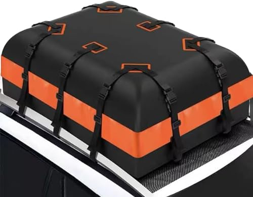 Auto Dachbox für Audi Q2 Q3 Q4 Etron Q5 Q7 Q8 8U, 500D 17 Kubikfuß/500 Liter Wasserdicht Dachtasche Auto Dachkoffer mit Antirutschmatte Faltbar Autodachtasche
