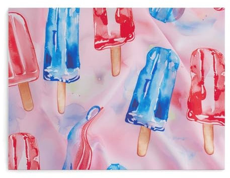 JEKYQ Wandkunst, dekoratives Gemälde für Wohnzimmer, Leinwand, Poster, Eis am Stiel und Eiscreme, ästhetisch, ungerahmt zum Aufhängen, Leinwand-Wanddekoration für Wohnzimmer, Schlafzimmer, Zimmer