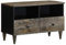 vidaXL Mueble de TV Madera Maciza de Mango Gris Claro 70x33,5x46 cm, Soporte de TV, aparador de TV, Mueble HiFi, Banco de TV, Armario Soporte de TV