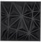 VEVOR Panneaux Muraux 3D, Lot de 33, Panneau Mural Décoratif PVC Moderne Minimaliste, 30x30 cm, Couverture 2,97 m², Déco Intérieure pour Plafond, Chambre, Salon, Salle de Jeux, Noir Mat Motif Diamant